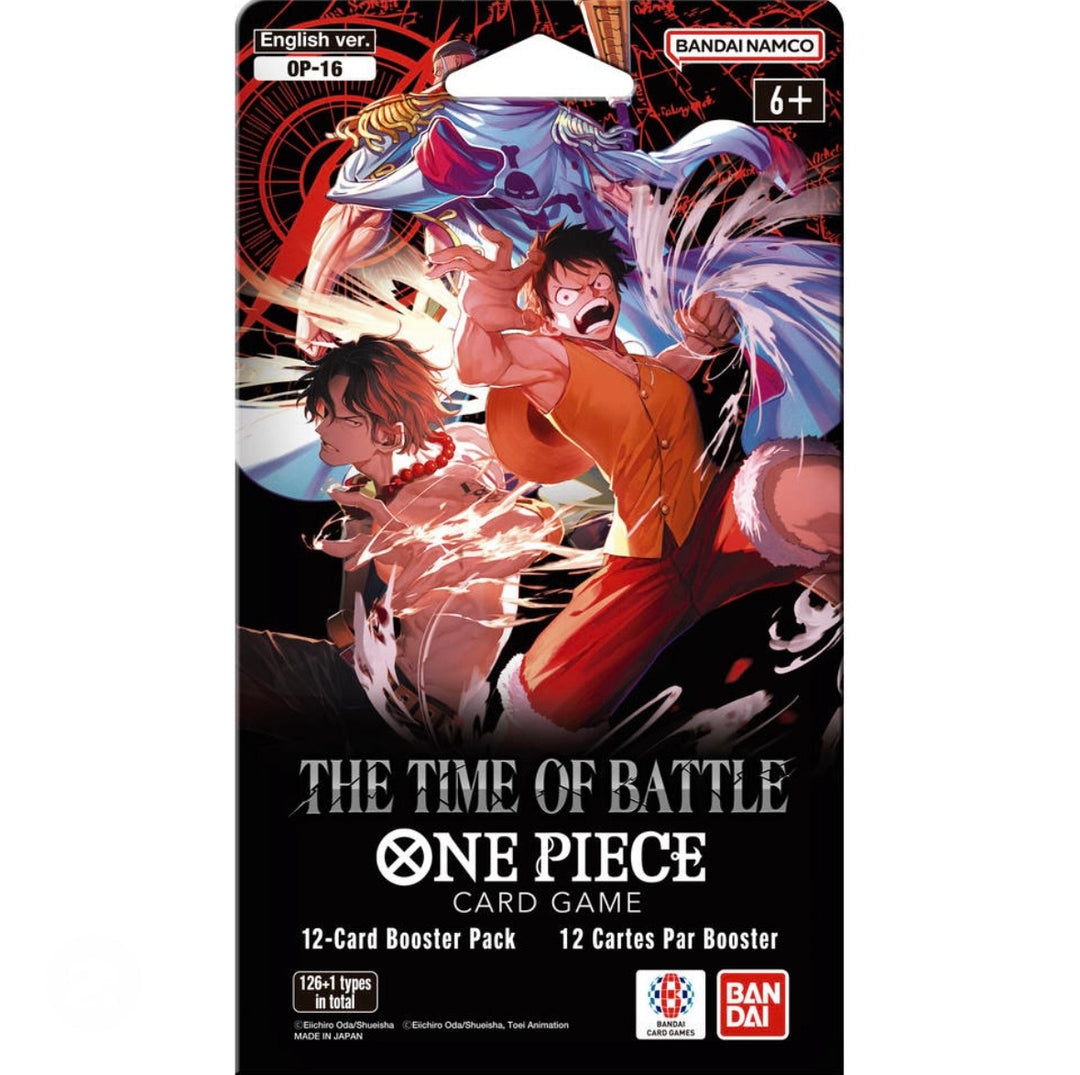 ONE PIECE CARD GAME OP-16 THE TIME OF BATTLE SLEEVED BOOSTER PACK - ENGLISCH