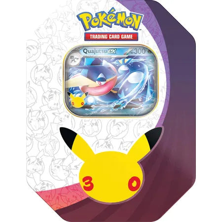 Pokémon Tin-Box mit Quajutsu-ex 30 Jahre Deutsch