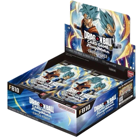 Dragon Ball Fusion World - FB10 - CROSS FORCE - Booster Box Display – Englisch